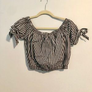 Gingham crop top